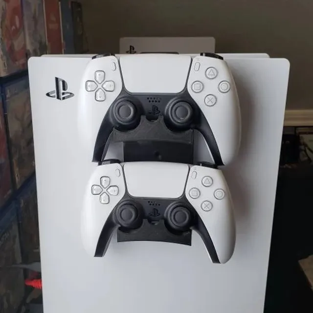 PlayStation 5 with a controller