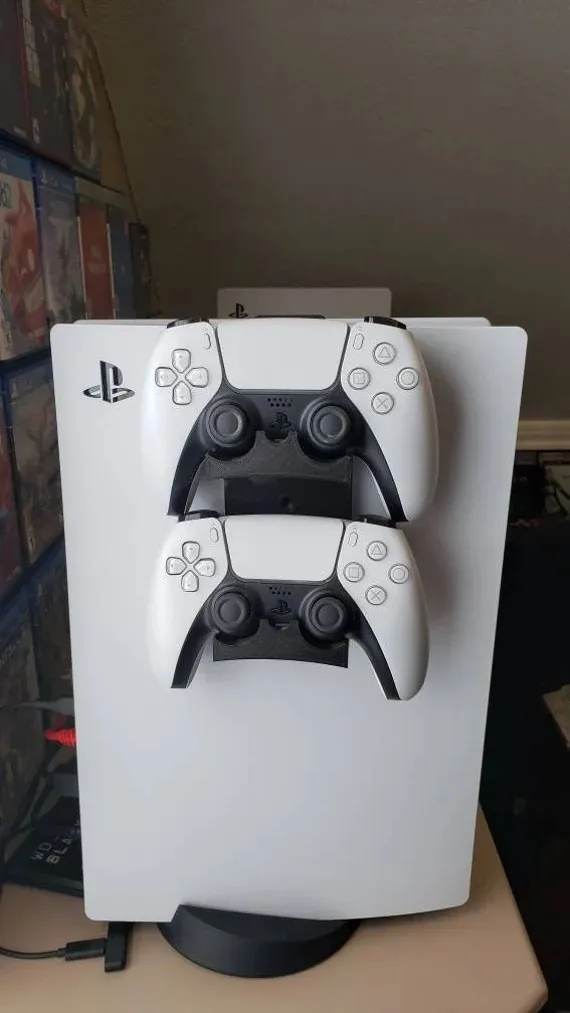 PlayStation 5 with a controller